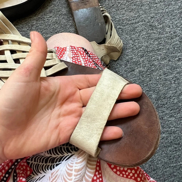 Fiorentini + Baker Leather Knitted Sandals, size 38 - Picture 6 of 6